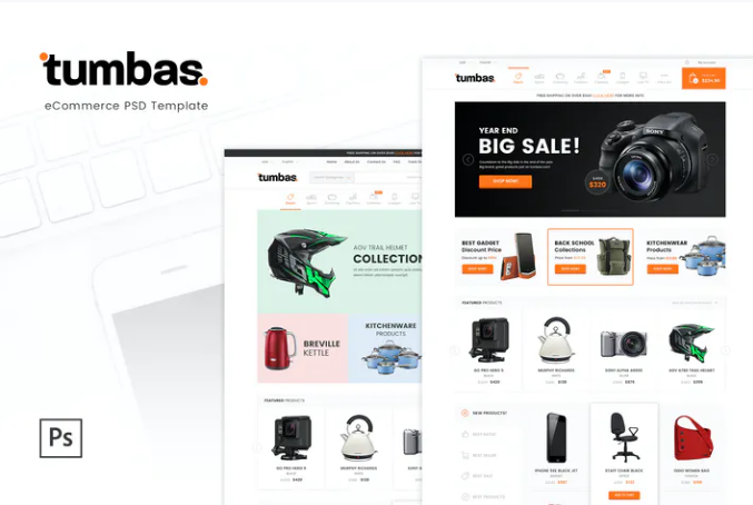 Tumbas – eCommerce PSD Template