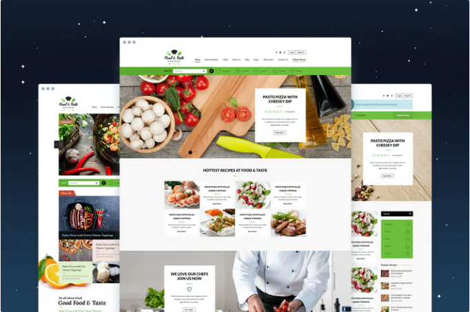 Food & Taste – Recipe PSD Template