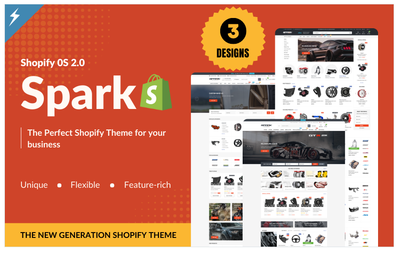 SPARK – Cars & Auto Parts Automotive Shopify Section Theme