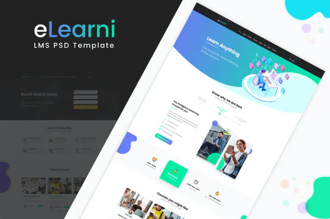 eLearni | LMS PSD Template