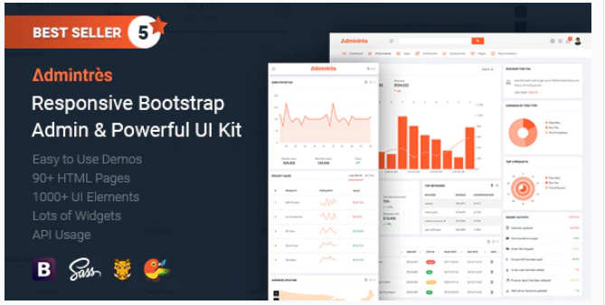 Responsive Bootstrap Admin & Powerful UI Kit