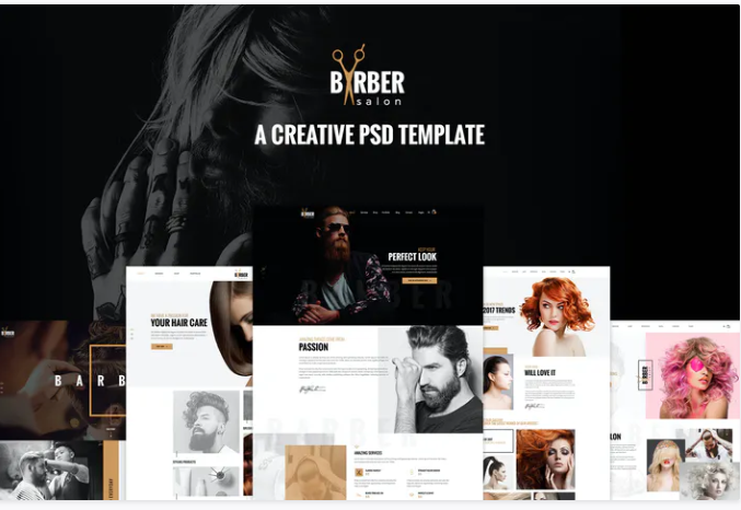 Barber – A Creative PSD Template