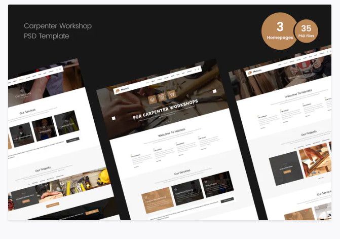 Carpenter PSD Template
