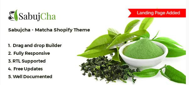 Matcha Shopify Theme – Sabujcha