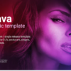 Flava – Music album / single promo site template