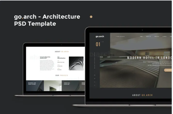 go.arch – Architecture PSD Template