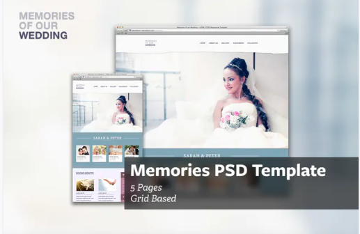 Memories – PSD Template