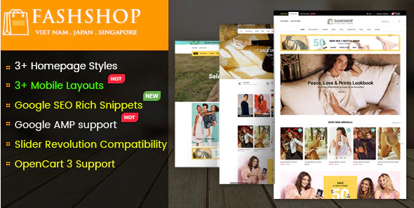 Multipurpose Responsive OpenCart 3 Theme with Mobile-Specific Layouts
