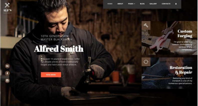 Personal Page Multipage Creative Joomla Template