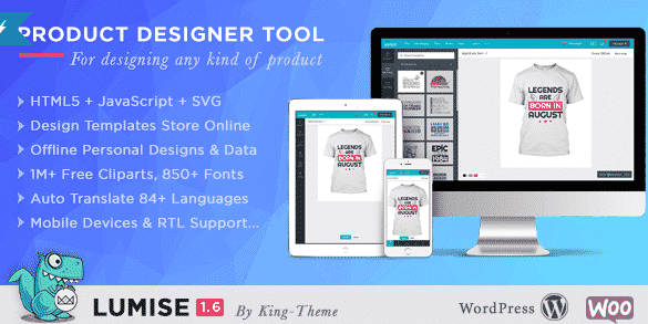 Lumise- Product Designer tool for WooCommerce or WordPress