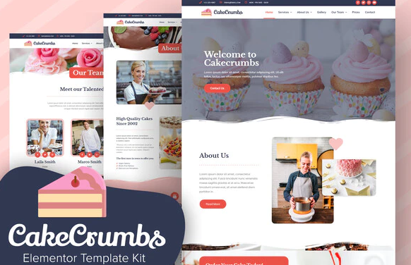 Bakery Elementor Template kit