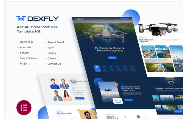 Aerial Photography Elementor Template Kit