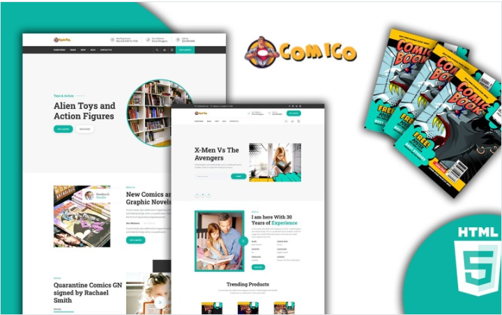 Comic Book Shop HTML Template