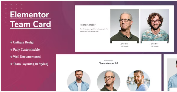 Elementor Team Card