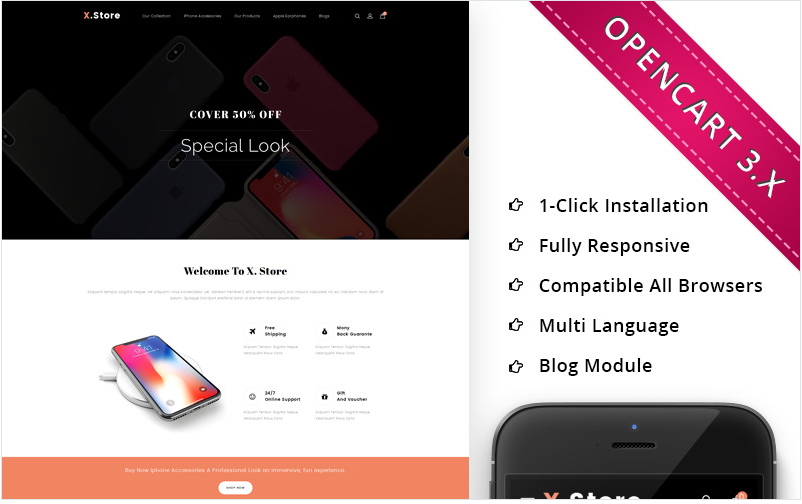 Xstore Mobile – Responsive OpenCart Template