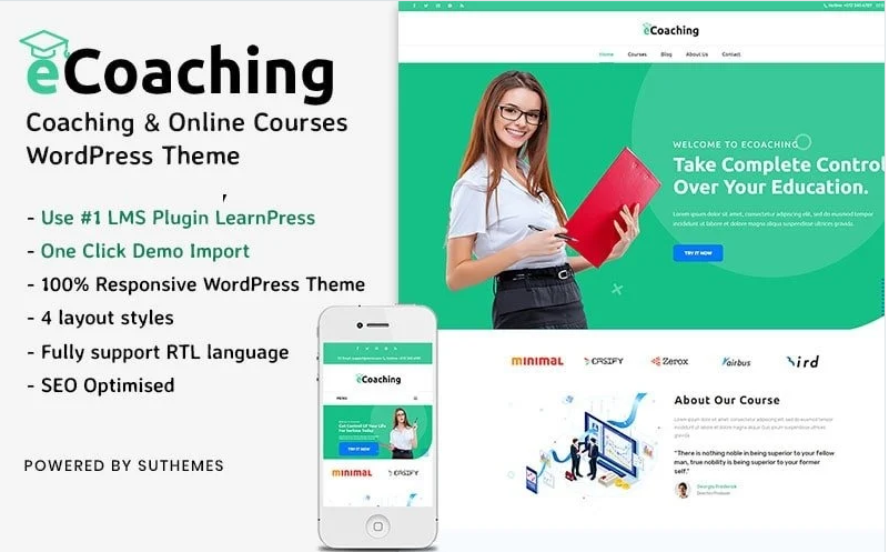 eCoaching – Coaching & Online Courses WordPress Theme