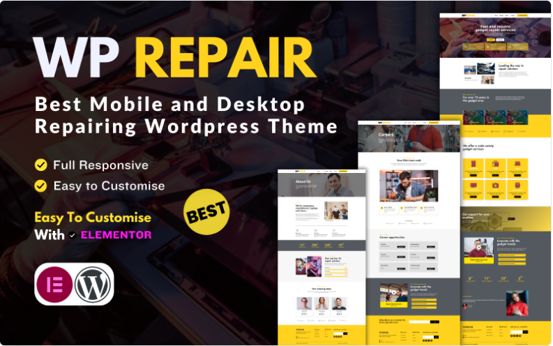 WpRepair Mobile Desktop Repair – WordPress Theme WordPress Theme