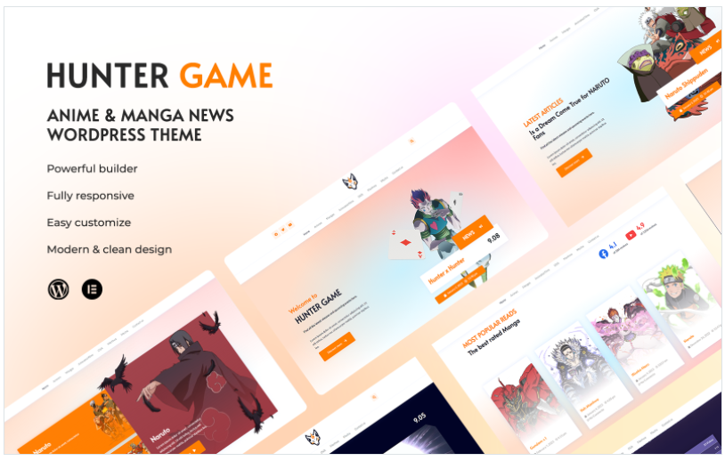 Hunter Game – Anime & manga News WordPress Theme