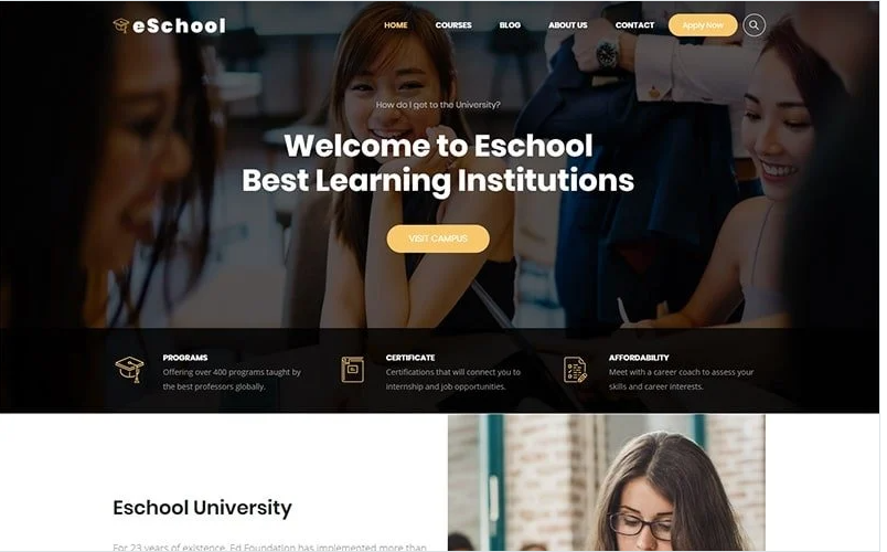 Education, University & School WordPress Theme