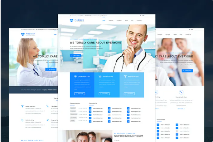 Medicon – Health Care PSD Template