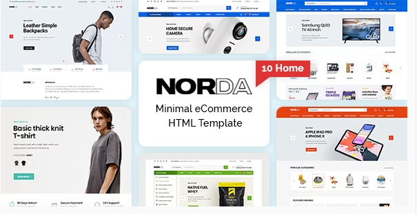 Norda – Minimal eCommerce HTML Template