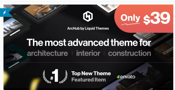 ArcHub – Architecture and Interior Design WordPress Theme