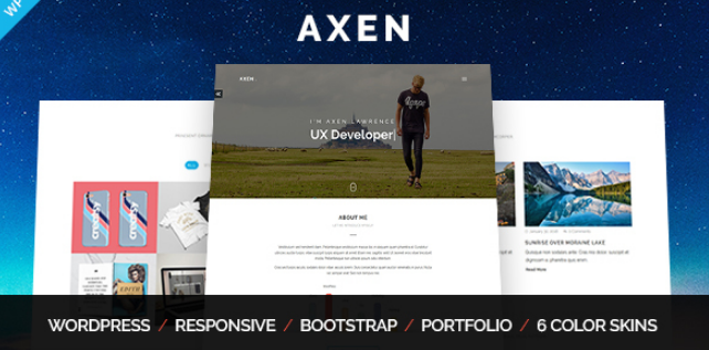 Axen – Personal Portfolio WordPress Theme