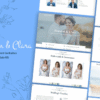 Brandon & Clara – Wedding Event Invitation Elementor Template Kit