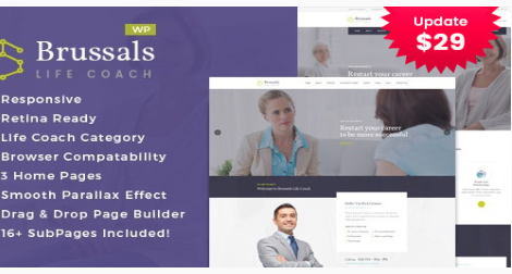 Brussals – Personal Development Coach WordPress Theme