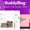 BuddyBlog – Creating Community, E-Commerce, BuddyPress Theme WordPress Theme