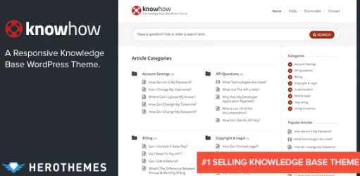 KnowHow – A Knowledge Base WordPress Theme