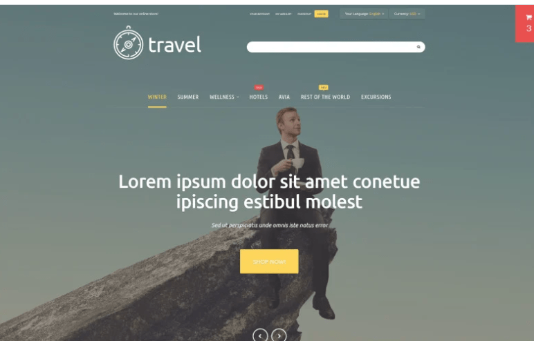 Travelers’ Paradise Magento Theme
