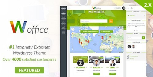 Woffice – Intranet/Extranet WordPress Theme