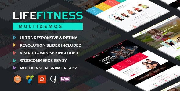 Life Fitness Gym Sport WordPress Theme