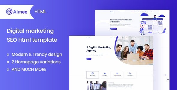 Aimee – Digital Marketing & SEO Template