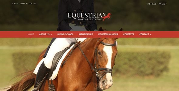 Equestrian Horses and Stables WordPress Theme