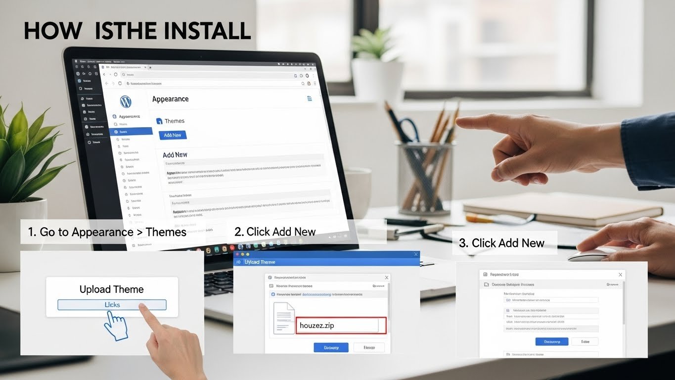 How to Install Houzez – Real Estate WordPress Theme Step-by-Step Tutorial for Beginners