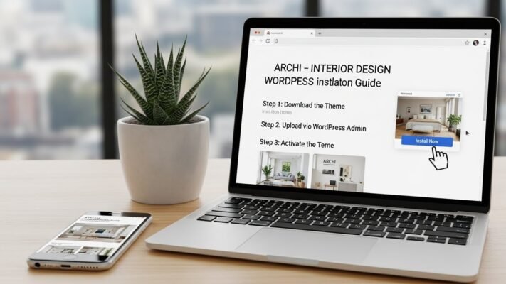 How to install Archi – Interior Design WordPress Theme
