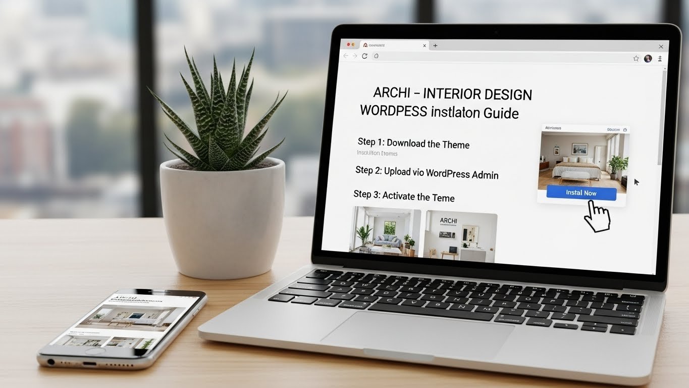 How to install Archi – Interior Design WordPress Theme