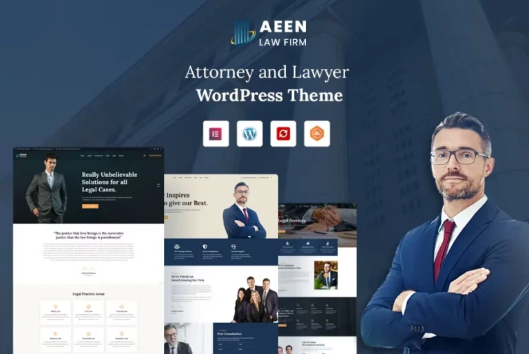 Aeen – Attorney and Lawyer WordPress Theme