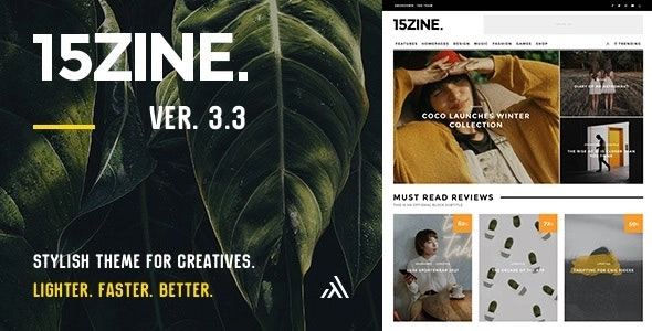 15Zine – Magazine, Newspaper, Blog & News WordPress Theme
