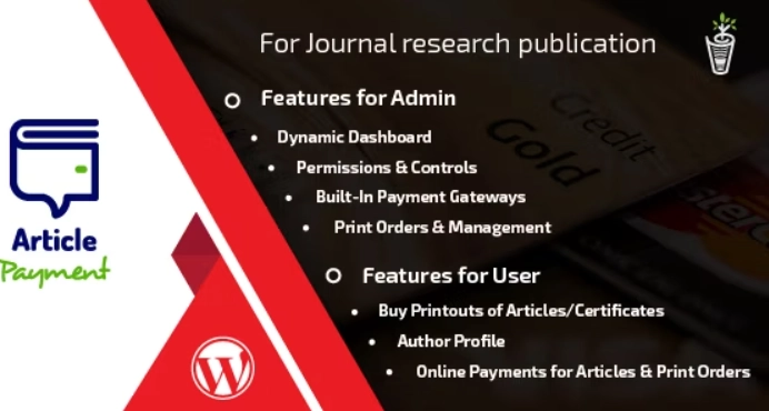 Journal Payment WordPress Addon Plugin