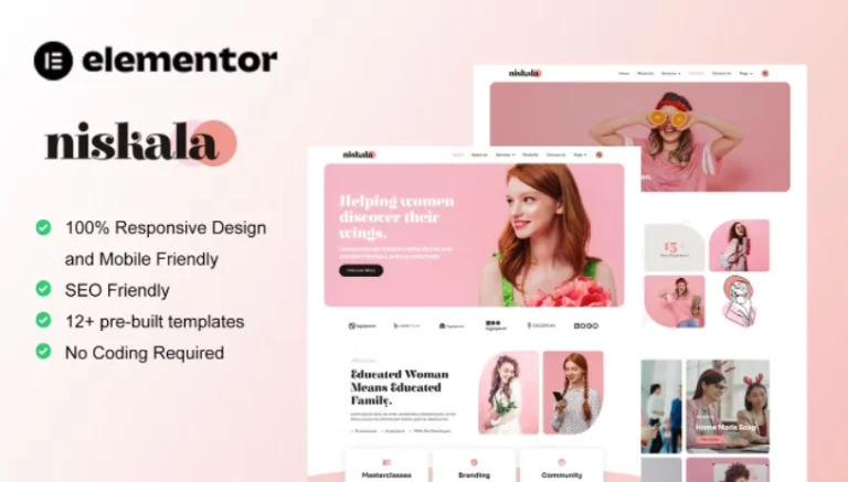 Niskala – Feminine Business Elementor Template
